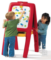 Imaginea Tabla dubla pentru copii - Easel for Two Culoare Rosu