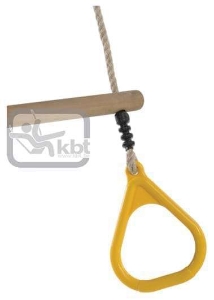 Poza cu Trapez din lemn cu inele din plastic PP10, Galben, 2,55 m