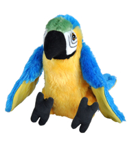 Imaginea Papagal Macaw Albastru - Jucarie Plus Wild Republic 20 cm