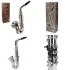 Poza cu Saxofon plastic metalizat, 8 note
