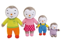 Poza cu Set 4 Plusuri Jemini Familia De Pinguini Tchoupi