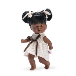 Poza cu Papusa cu Codite Negresa 20cm