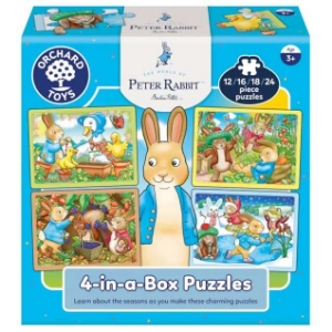 Poza cu Cutie puzzle x 4 Peter Rabbit
