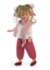 Poza cu Papusa Celia cu Pantaloni Rosii si Camasa Alba 30cm