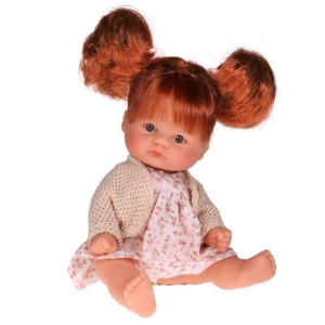 Poza cu Papusa Bomboncin cu Rochita si Cardigan 20cm