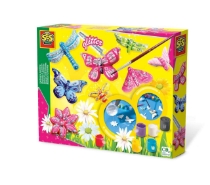 Poza cu Set Mulaj si Pictura-Fluturi cu Sclipici