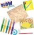 Poza cu Set De Carioci Cu Aerograf Si Dinozauri De Lemn