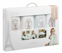 Poza cu Set 4 Scutece Din Bumbac 70x70 cm Girafa Sophie